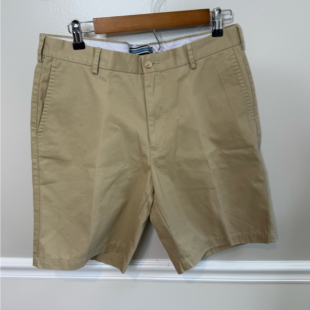 Peter Millar Classic Khaki Flat Front Shorts